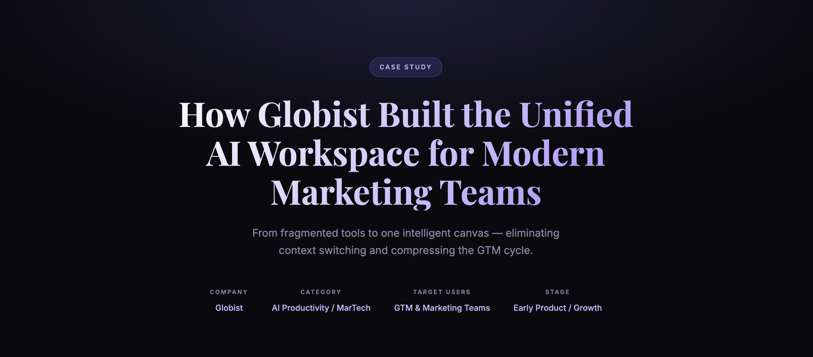 Case Study: How Globist Is Building the AI Workspace To Kill the Marketing Tab Spiral