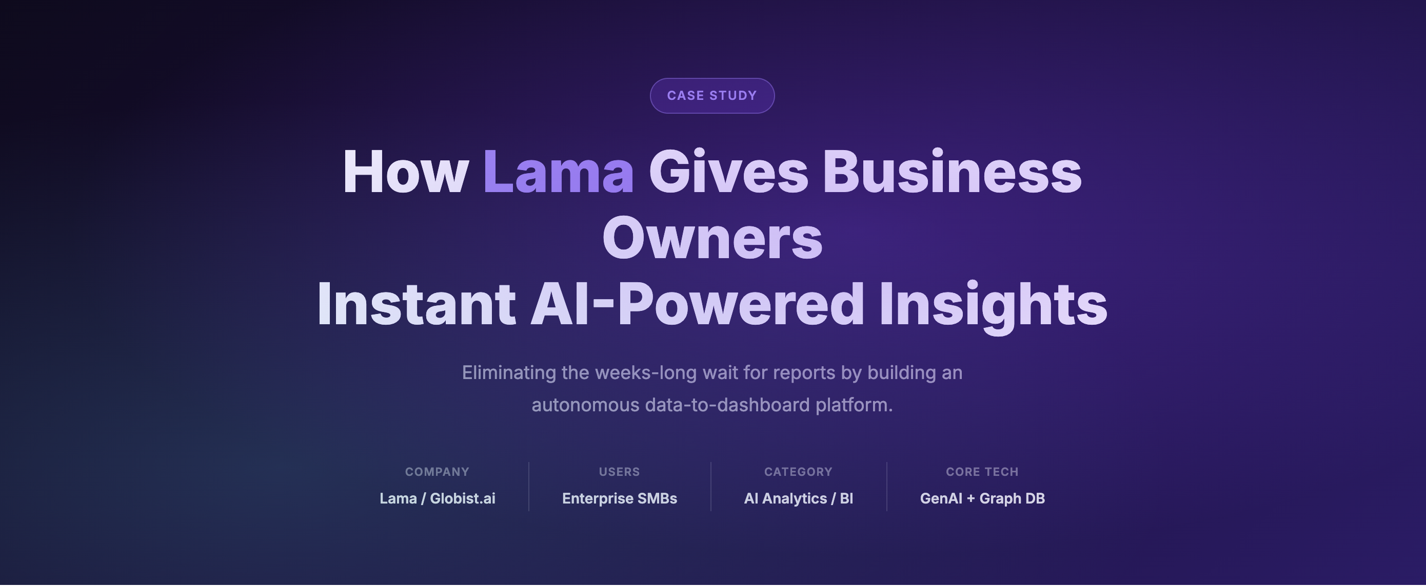 Case Study: How Lama Was Built to Close the Gap Between Business Data and Business Decisions